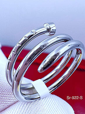 Каблучка Stainlees Steel (преміум) Sr-922(6,7,8,9), фото 3