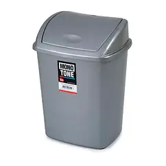 Контейнер для сміття з кришкою прямокутний 15 л із пластику Bora Plastik