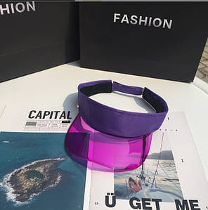 Прозорий козирок розмір One Size Фіолетовий