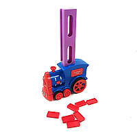 Іграшковий потяг доміно "Domino Train" для дітей, "TK Union Group", 16 см, на батарейках, з підсвічуванням,