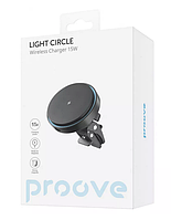 Магнітний авто тримач з бездротовою зарядкою Proove Light Circle 15W MagSafe