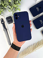 Чехол на Айфон 11 с квадратными бортами. Case for iPhone 11 Deep navy / Синий (36)