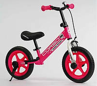 Велобіг дитячий "Corso", 12'', з легкими колесами Light, Рожевий