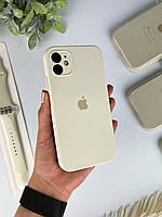 Чохол на Айфон 11 з квадратними бортами Case for iPhone 11 Antique white (10)