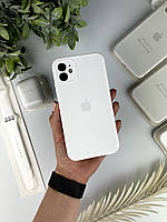 Чехол на Айфон 11 с квадратными бортами. Case for iPhone 11 White. Белый (9)