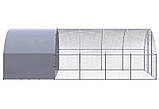 Клітка для розведення курей VidaXL 3 x 6 x 2 м оцинкована сталь, фото 3