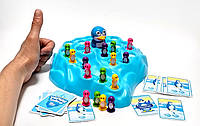 Гра настільна дитяча сімейна "Змагання Пінгвінів", українська версія Fun Game, для 2 - 4х учасників.