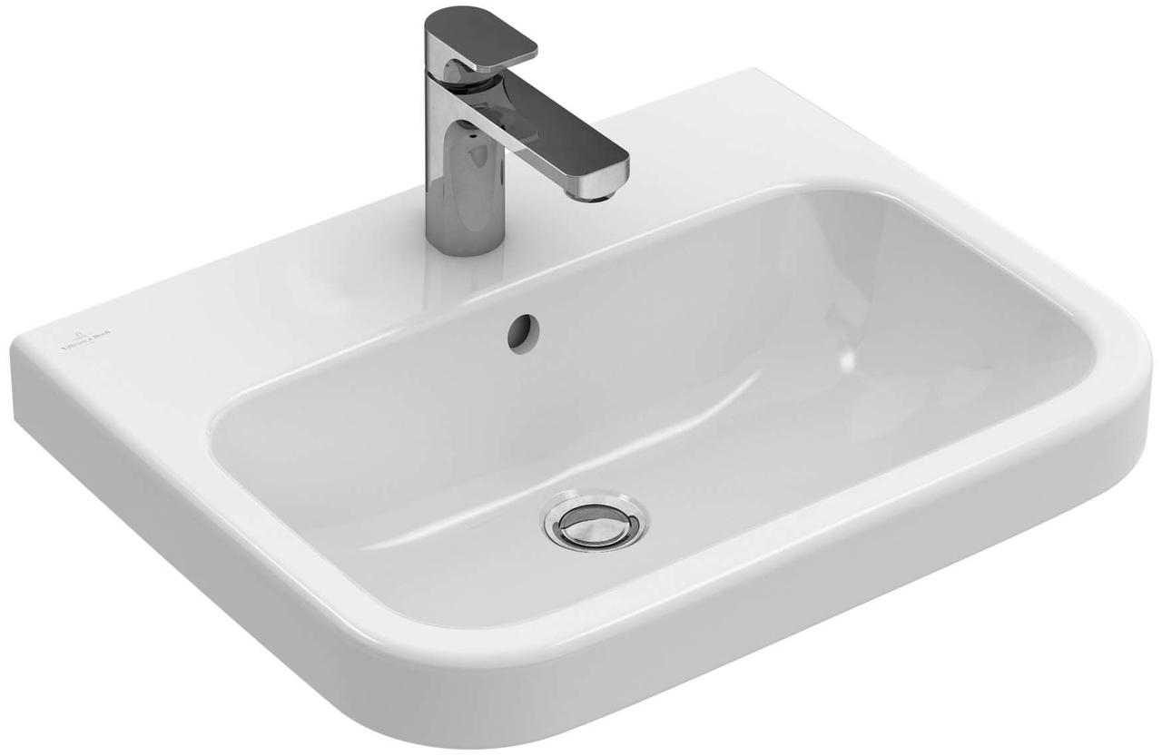 Умивальник Villeroy & Boch Architectura 418855R1 55x47см, білий, середній отвір змішувача