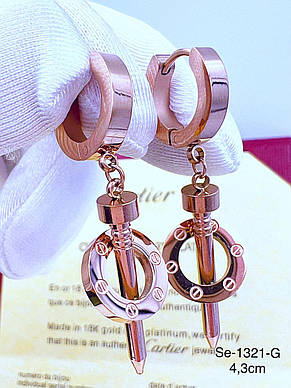 Сережки Stainlees Steel, фото 3
