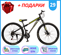 Спортивный горный ВЕЛОСИПЕД 29" 15" CROSSBIKE STORM 29, Велосипед CROSSBIKE STORM 29" 15" Зеленый