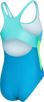 Купальник для дівчат Aqua Speed POLA 8597 світло-бірюзовий, бірюзовий, салатовий дит 146см, фото 2