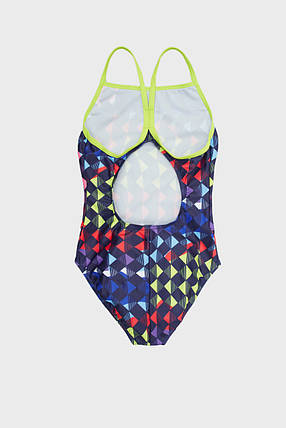 Купальник для дівчат Arena CARNIVAL LIGHTDROP BACK м'який зелений, мульті дит 140см, фото 2