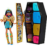 Monster High Cleo De Nile HKY63 Лялька Монстр хай Клео де Ніл Шафа з секретами, фото 3