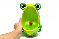 Дитячий пісуар-горщик для тренування прицілу, Технок, 21 см, у вигляді жабеня, Зелений