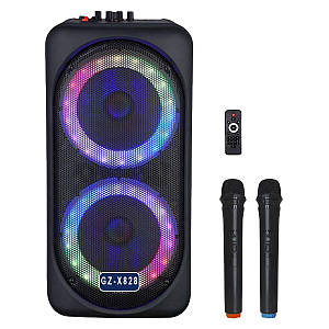 Автономна колонка BIG JB X828 USB/MP3/FM/BT/TWS + 2 pcs VHF mic