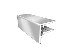 Профіль алюмінієвий 4200 для полікарбонату 20 мм торцевий сріблястий