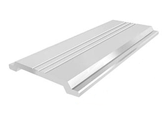 Алюмінієвий профіль притискна планка фігурна АППФ 23 мм зі стрічкою з неопрену, без покриття (6.1 м)