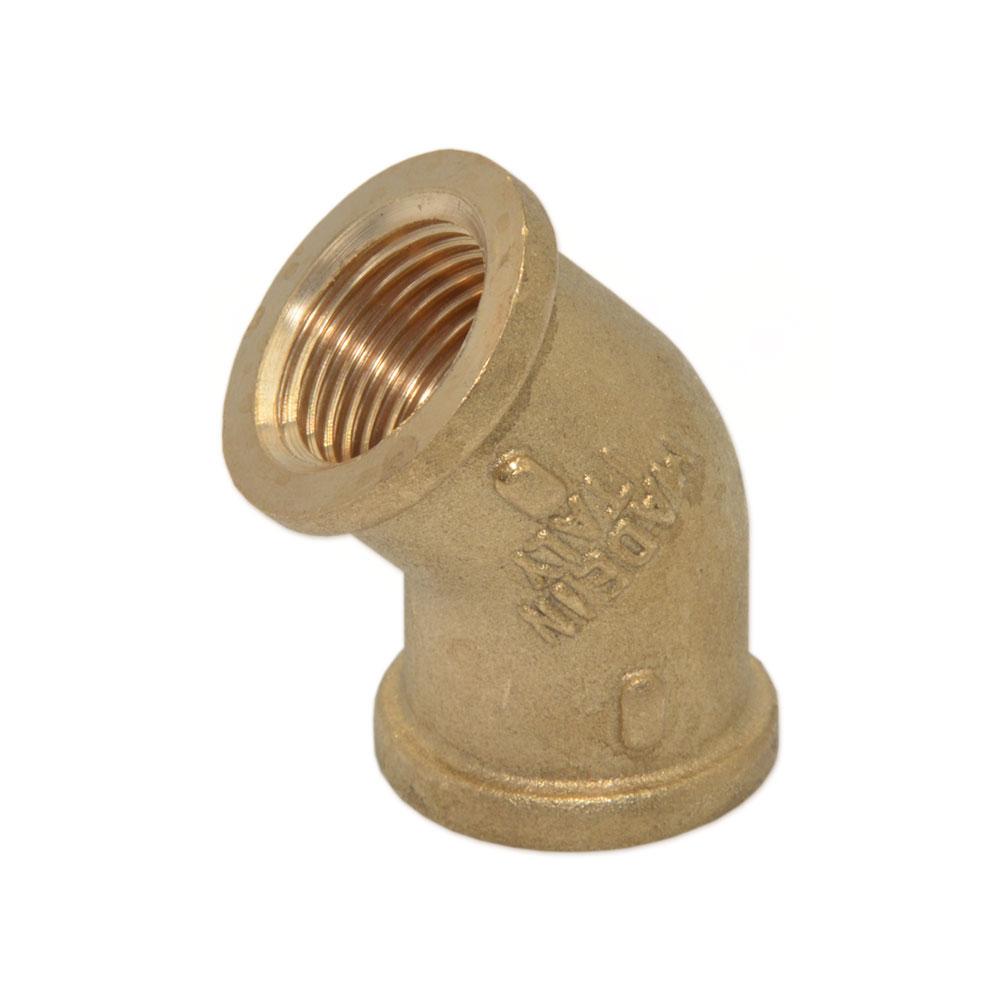 Коліно латунне 45 Pattaroni 1/2" ВВ (art.F99)