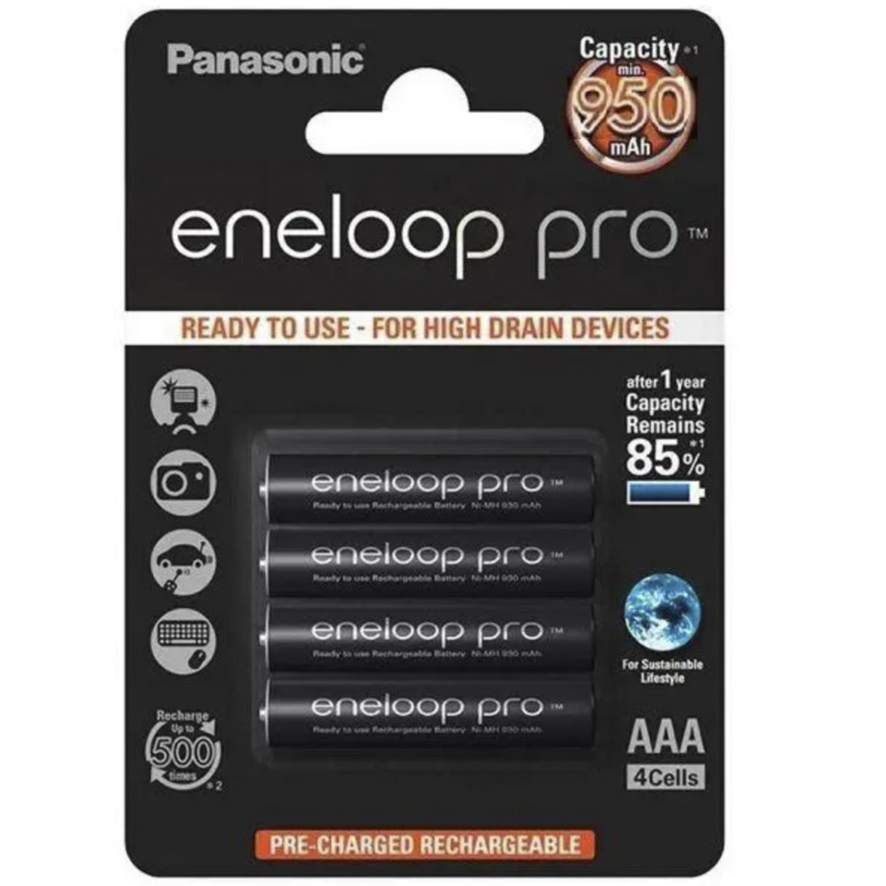Акумулятор Panasonic Eneloop Pro AAA 950 mAh 4шт