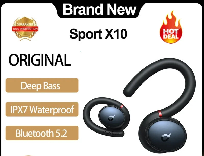 Навушники Anker Soundcore Sport X10 Deep Bass IPX7 Bluetooth 5.2
