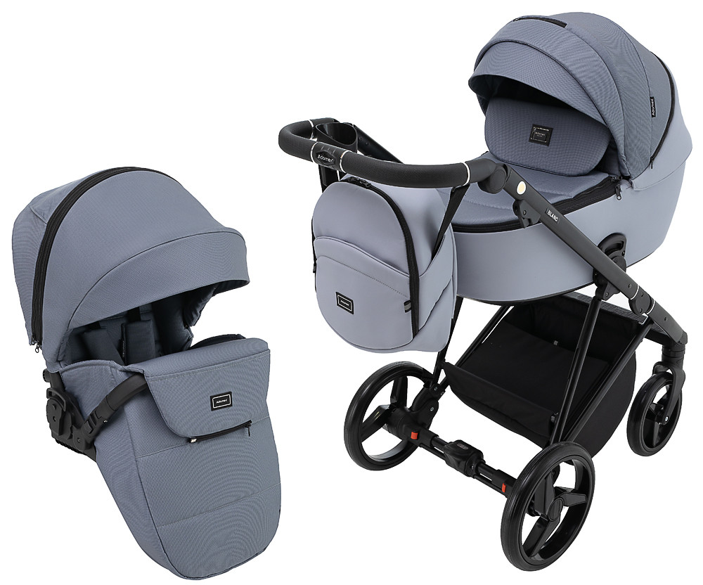 Коляска 2 в 1 Adamex Blanc Tip PS-138/C, фото 1