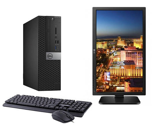 ПК+Монітор Dell OptiPlex 7050 SFF/ i5-6400/ 8GB RAM/ 240GB SSD/ HD 530/ 1W+LG 24MB37PM 24" 1920x1080 DVI, VGA, Audio, фото 1