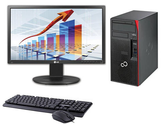 ПК+Монітор Fujitsu Esprimo P557 MT/ i5-6400/ 4GB RAM/ 500GB HDD/ HD 530/ 1W+LG 22MB35PU-B 22" 1920x1080 DVI, VGA, USB 2.0, Audio, фото 1