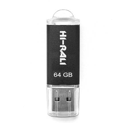 Флешка USB 2.0 64GB Hi-Rali Rocket Series Black (HI-64GBVCBK), фото 1
