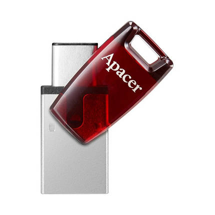 Флешка USB 3.2 Type-C 32GB Apacer AH180 Red (AP32GAH180R-1), фото 1