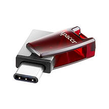 Флешка USB 3.2 Type-C 32GB Apacer AH180 Red (AP32GAH180R-1), фото 3