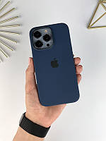 Силиконовый чехол ТОП качества (AAA) для iPhone 13 Pro Abyss Blue