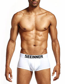 Боксери для чоловіків Seeinner білого кольору