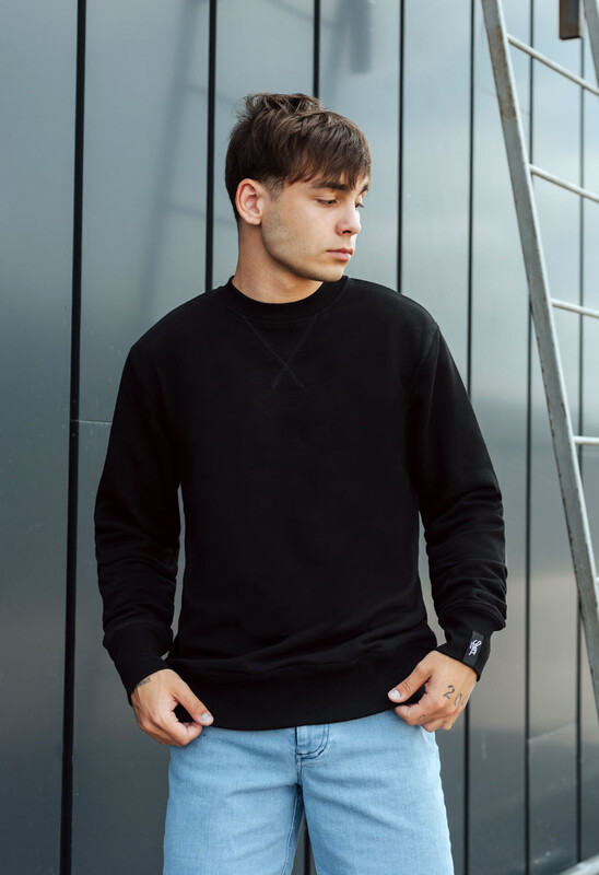 Світшот базовий чорний Staff black basic
