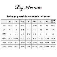 Еротичний костюм школярки Leg Avenue Classic School Girl M/L, спідниця + кроп-топ на зав'язках, фото 3