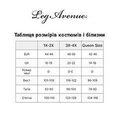 Костюм медсестри Leg Avenue Nightshift Nurse XL/XXL, плаття, трусики, шапочка, фото 3