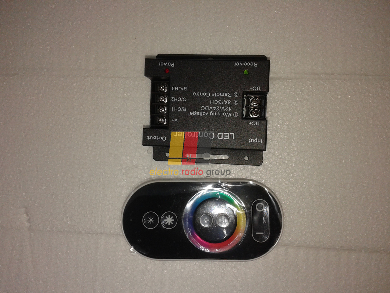 #62 black RGB-Контролер 24 А Радіо - Сенсорний 6 кнопок