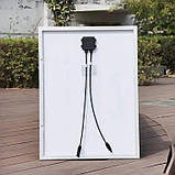 Портативна сонячна панель 100W-18M на монокристалічної панелі зі скляним ламінованим покриттям, фото 6