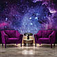 Флізелінові фотошпалери для залу 416 x 290 см Космос - Зоряне небо (13861VEXXXXL) Найкраща якість, фото 8