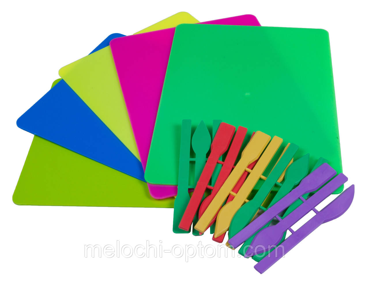 Дошки для пластиліну (180Х250) НЕОН + стеки для дитячої творчості