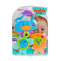 Набор погремушек для малышей 3 штуки Животные Baby toys