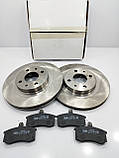 Диск передній гальмівний R14 (к-т 2 штуки+ колодки) ВАЗ 2110 2111 2112 LSA Словаччина, фото 2