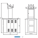 КТПВ 100/6(10)/0,4-У1 Комплектна трансформаторна підстанція з повітряним вводом, фото 4