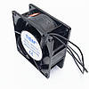 Вентилятор 92×92×38 мм, 220 В, 0,08 А 18 Вт на квадратній рамі RQA9238HSL 220VAC, фото 2