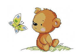 Флізелін водорозчинний пришивний з малюнком: Нумо дружити