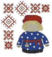 Флізелін водорозчинний пришивний з малюнком: Богч