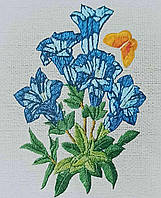 Флізелін водорозчинний пришивний із малюнком: Дзвіночки