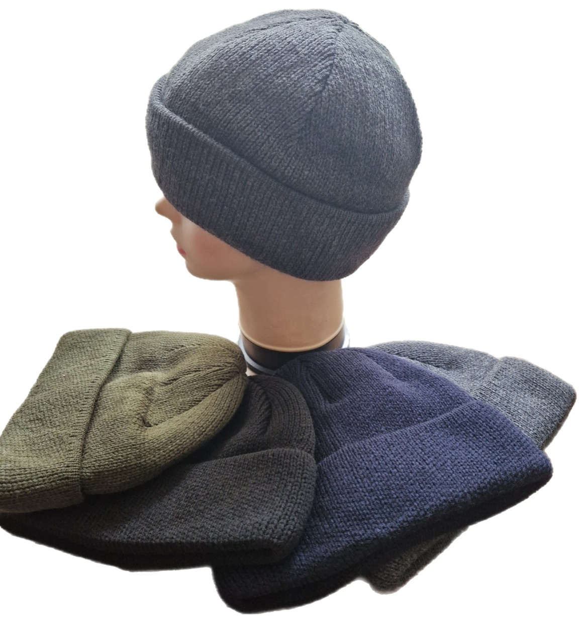 Тепла шапка подвійна шестіклинка чоловіча