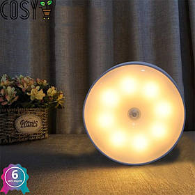 Електрична Автономна лампочка Ліхтарик на акумуляторі Бездротовий світильник із Датчиком Руху.