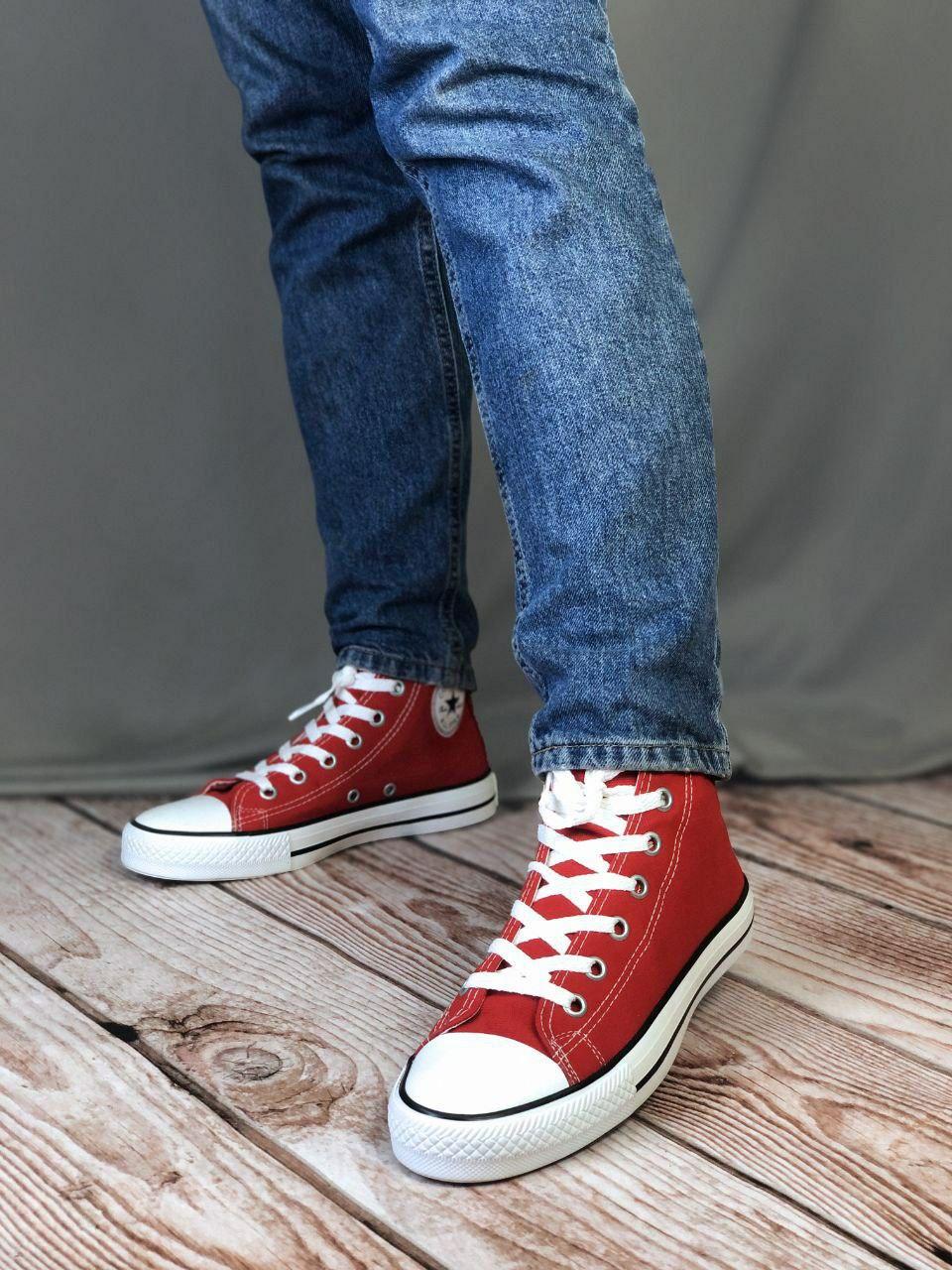 Converse all star red white blue sale