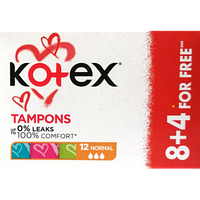 Тампони "Kotex Normal" 3 краплі (8+4шт.)